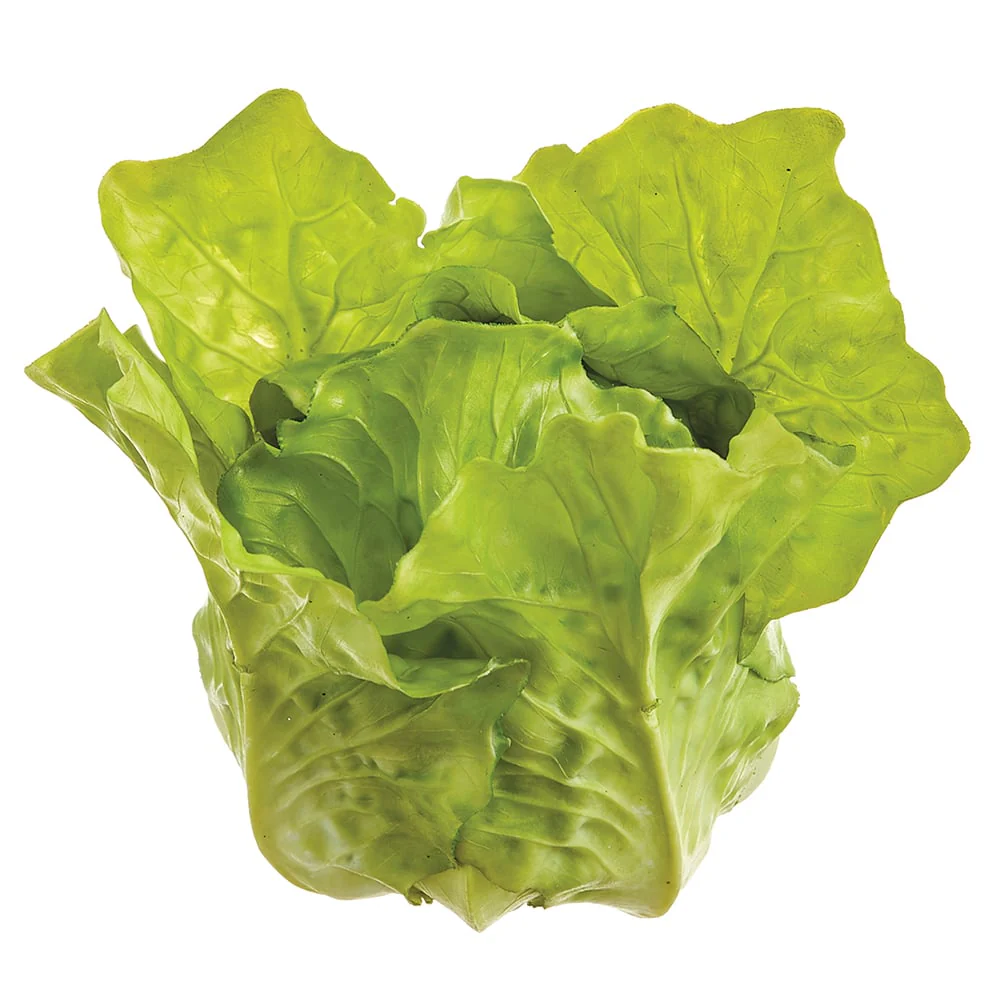 4.7"Hx4.3"W Fake Lettuce Vegetable -Green (Pack of 8)