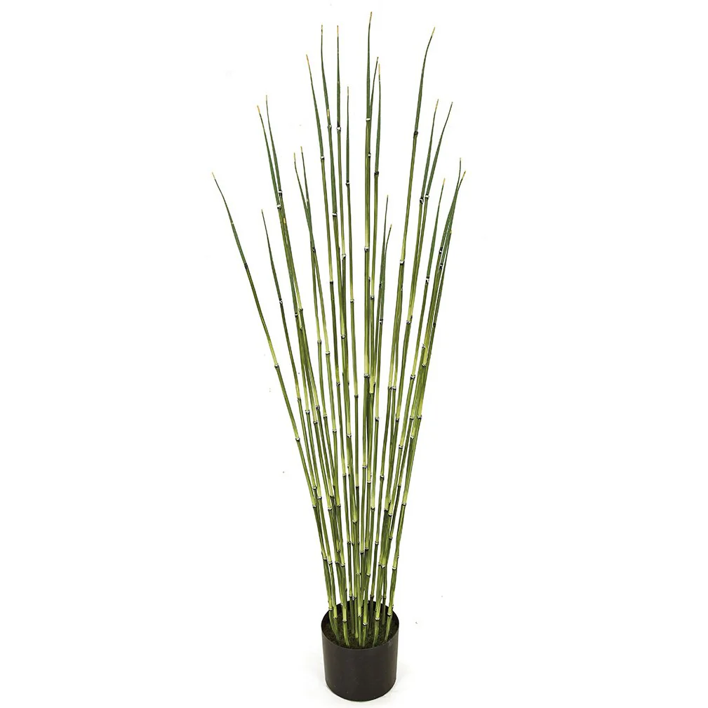 4' Artificial Equisetum Stem Plant w/Pot -2 Tone Green (Pack of 2)