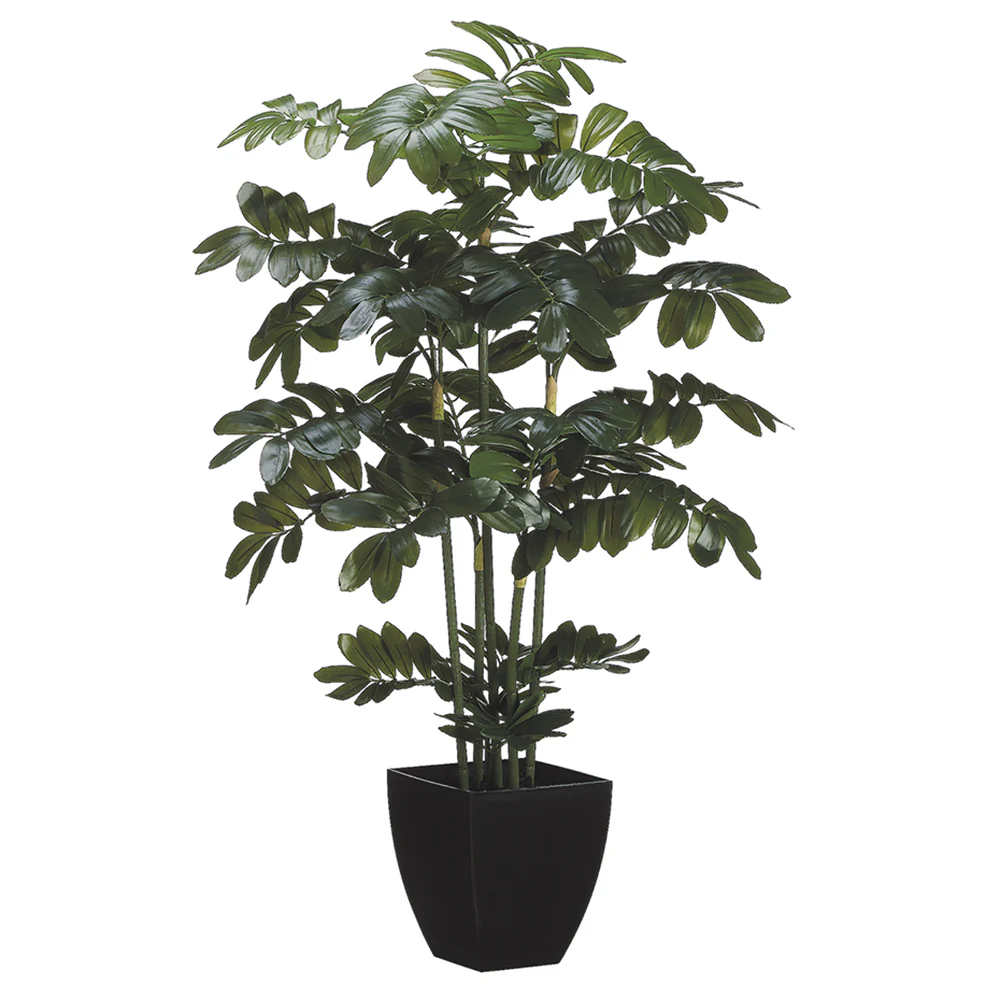 4' Zanzibar Gem Zamioculcas Succulent Artificial Plant w/Pot -Green (Pack of 2)