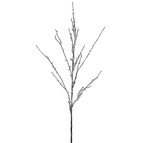 40.5" Artificial Flocked Twig Stem -Snow/Brown (Pack of 24)