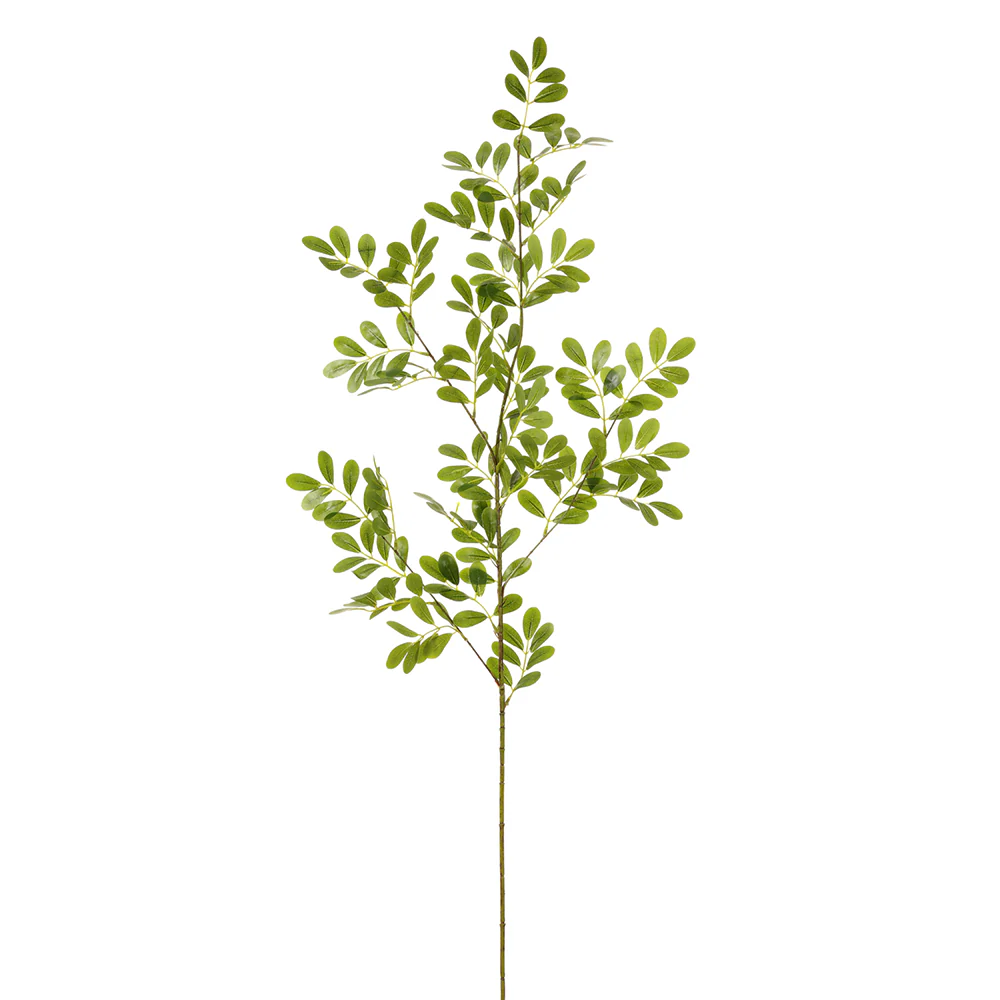 40" Artificial True Indigo Leaf Stem -Green (Pack of 12)