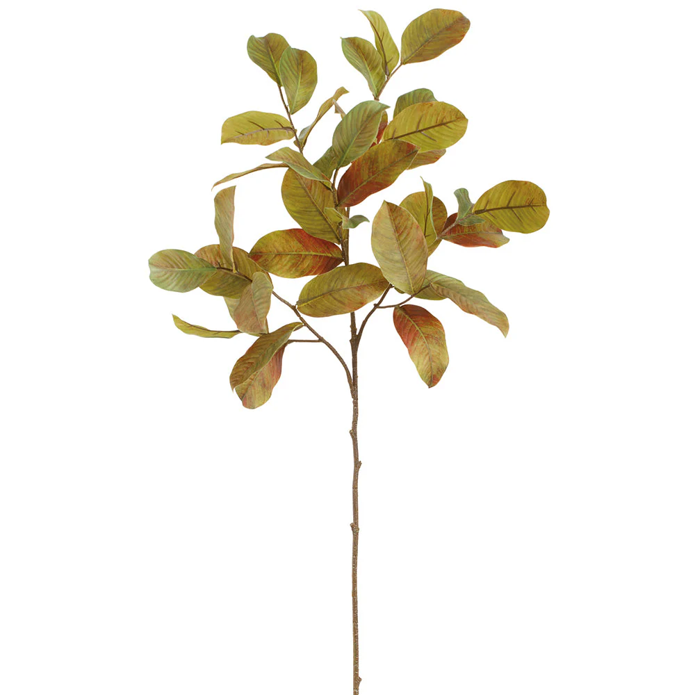 40" Crape Myrtle Leaf Silk Stem -Burgundy/Green (Pack of 8)