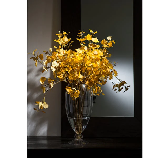 40" Silk Aspen Stem -Yellow/Gold (Pack of 12) - Image 2
