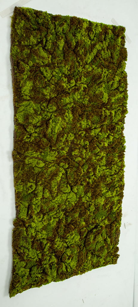 40"x20" Moss Flocked Artificial Carpet Mat -Green/Brown (Pack of 4) - Image 2
