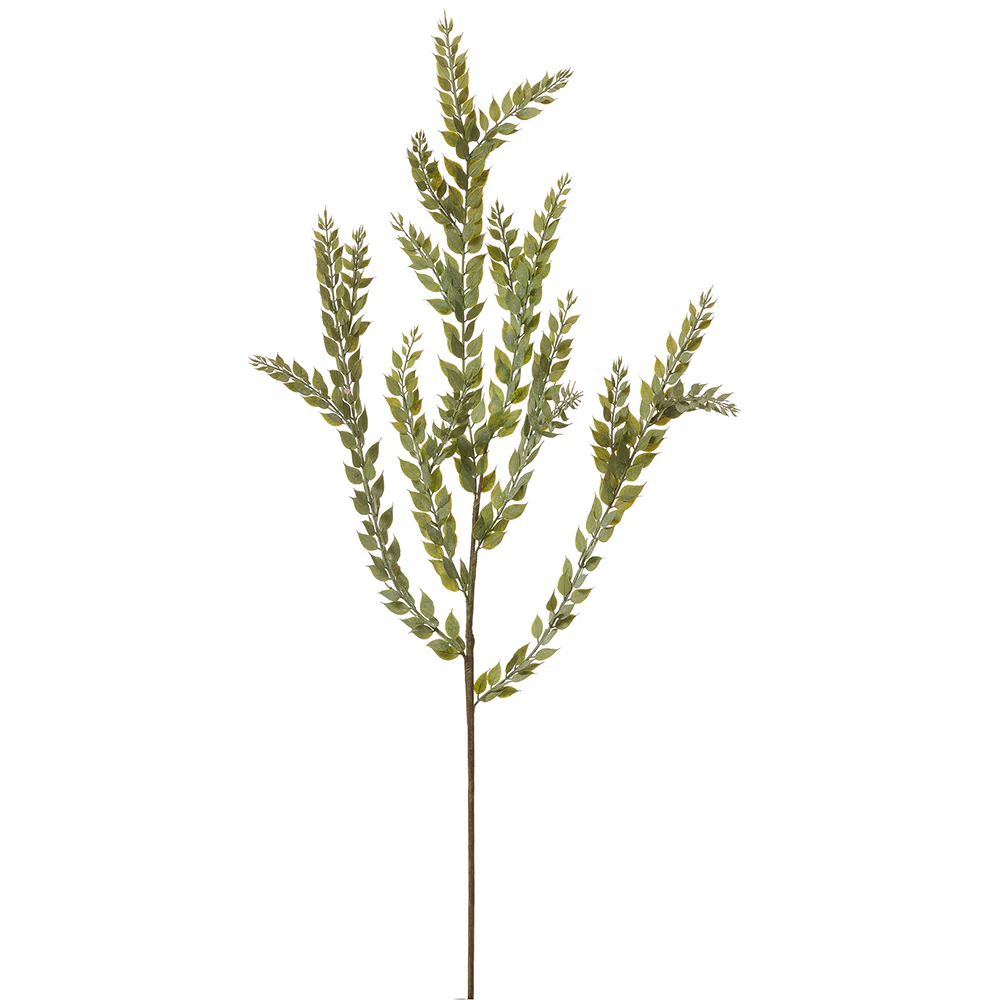 41" Artificial Mini Sumac Leaf Stem -Green (Pack of 12)
