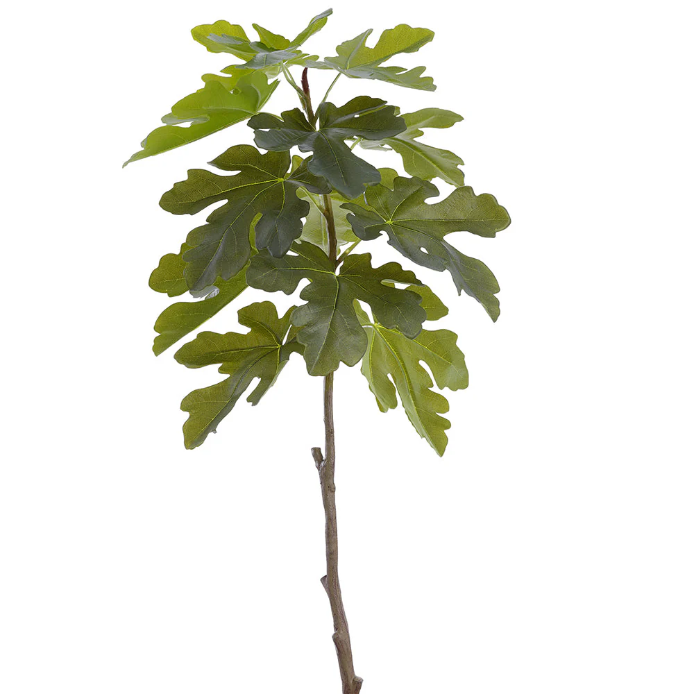 41" Fig Leaf Silk Branch Stem -Green (Pack of 12)
