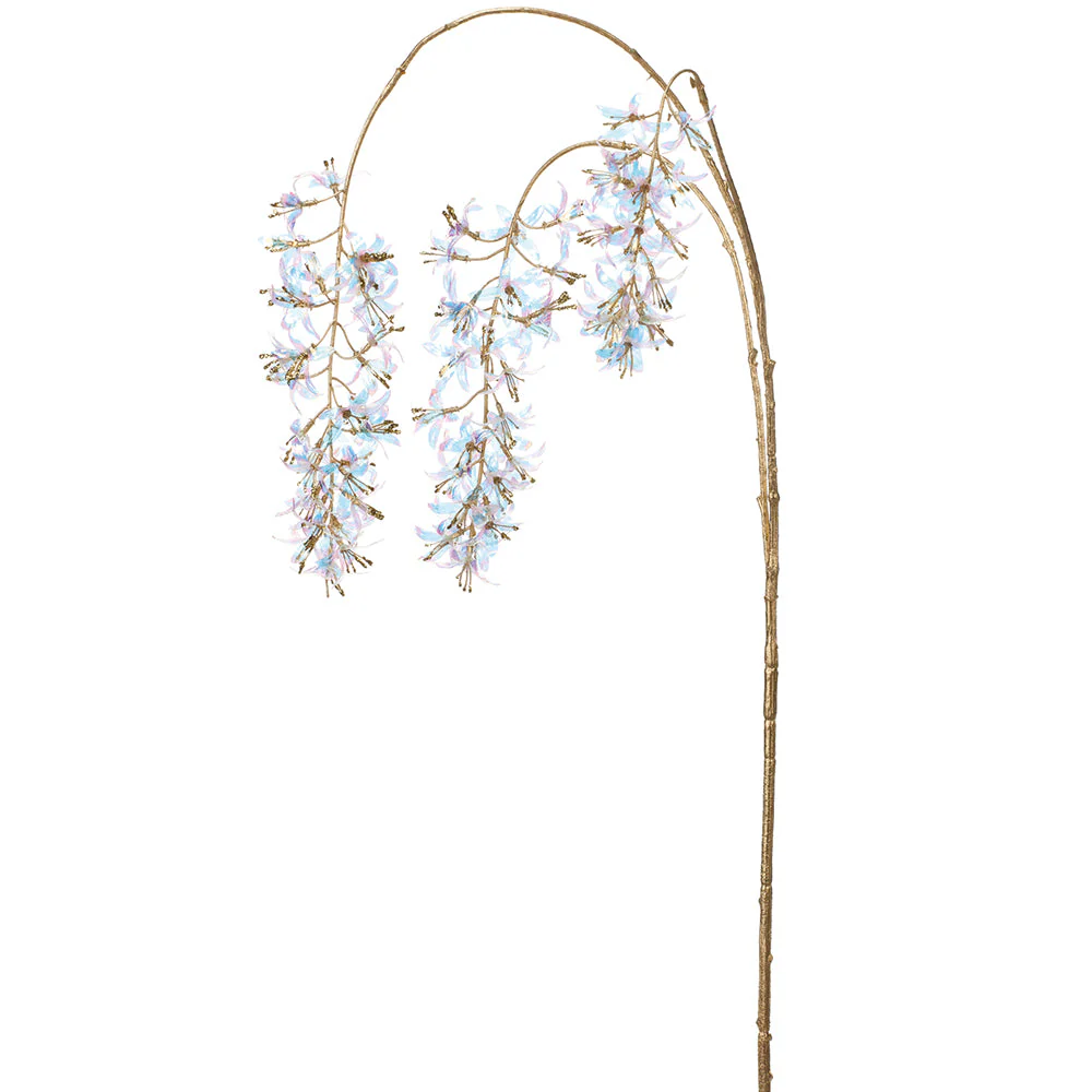 41" Hanging Artificial Citrus Flower Stem -Iridescent (Pack of 12)