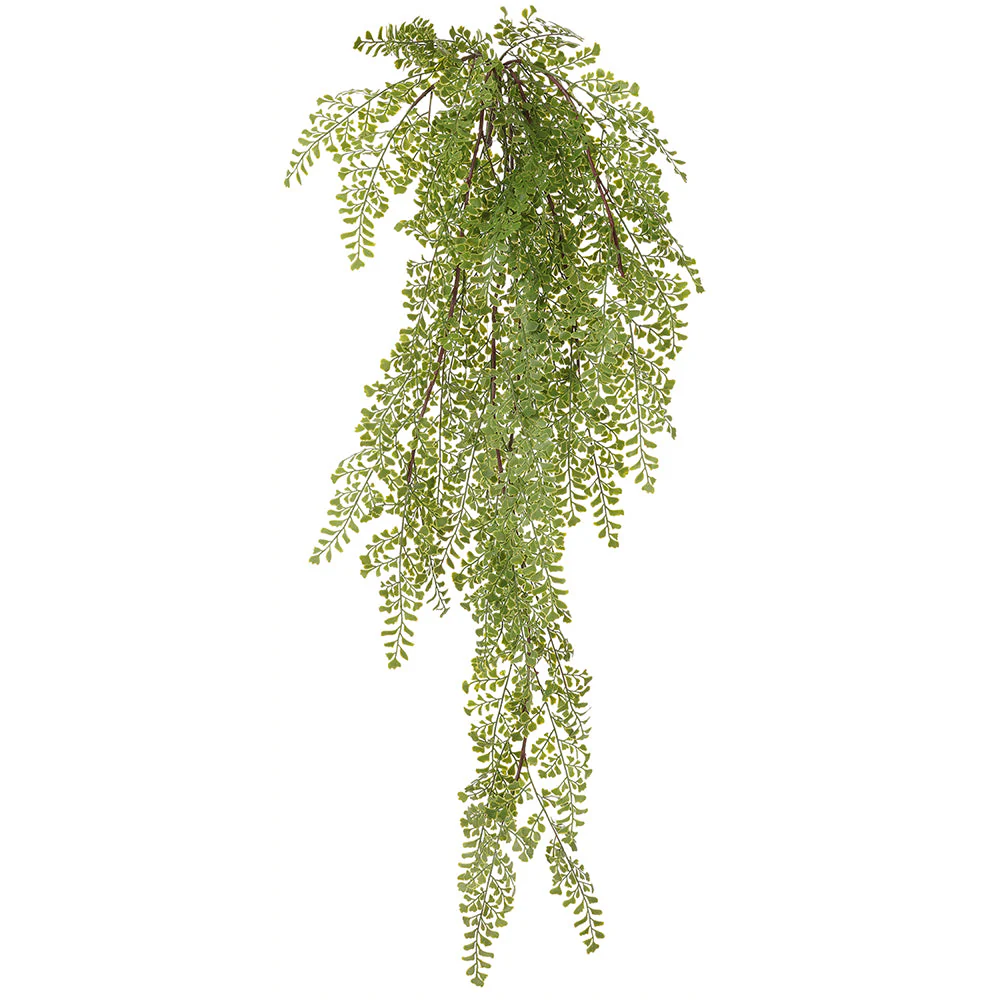 41" Hanging Maidenhair Fern Silk Plant -Green (Pack of 6)