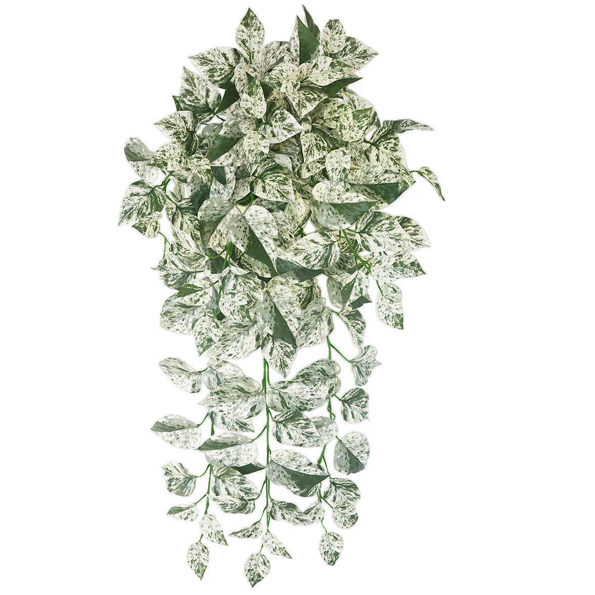 41" IFR Artificial Hanging Pothos Leaf Plant -White/Green (Pack of 4)