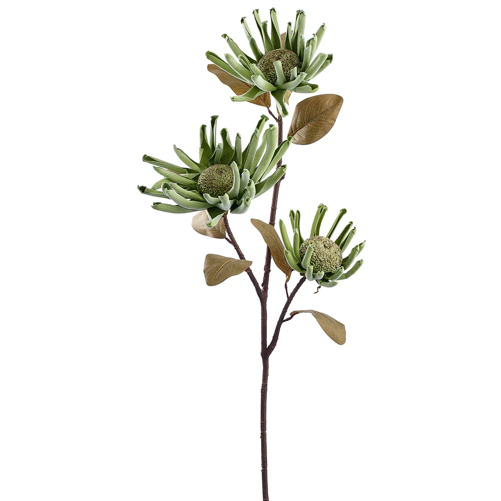 41" Spider Mum Silk Flower Stem -Green (Pack of 6)