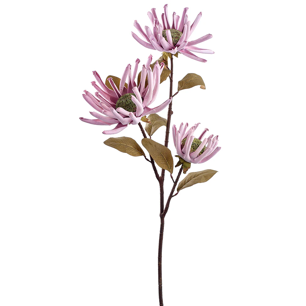 41" Spider Mum Silk Flower Stem -Mauve (Pack of 6)