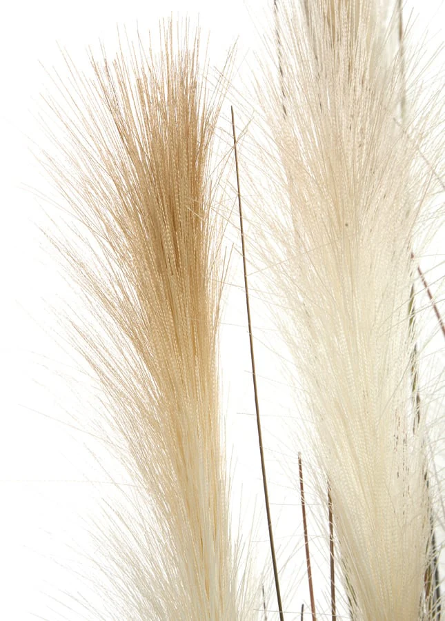 4'10" IFR PVC Plume Grass Artificial Plant w/Pot -Green/Brown - Image 3