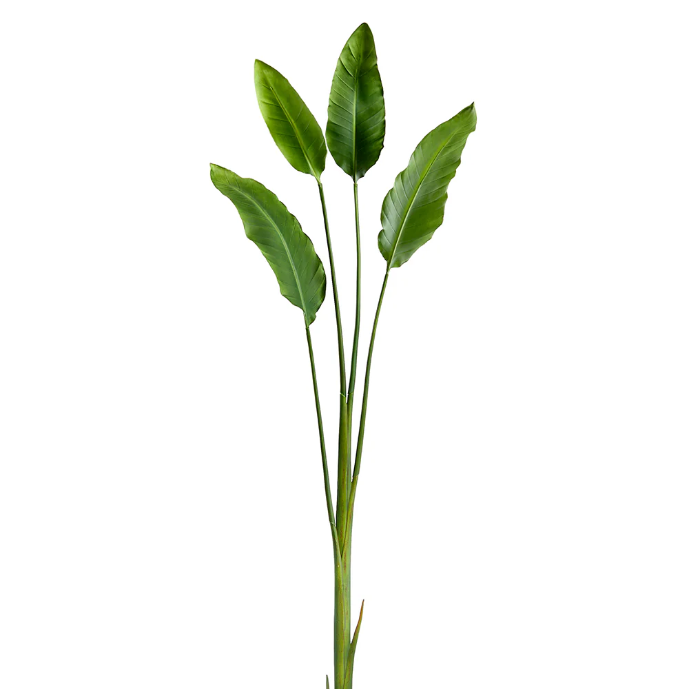 4'10" Silk Bird Of Paradise Palm Tree -Green (Pack of 2)