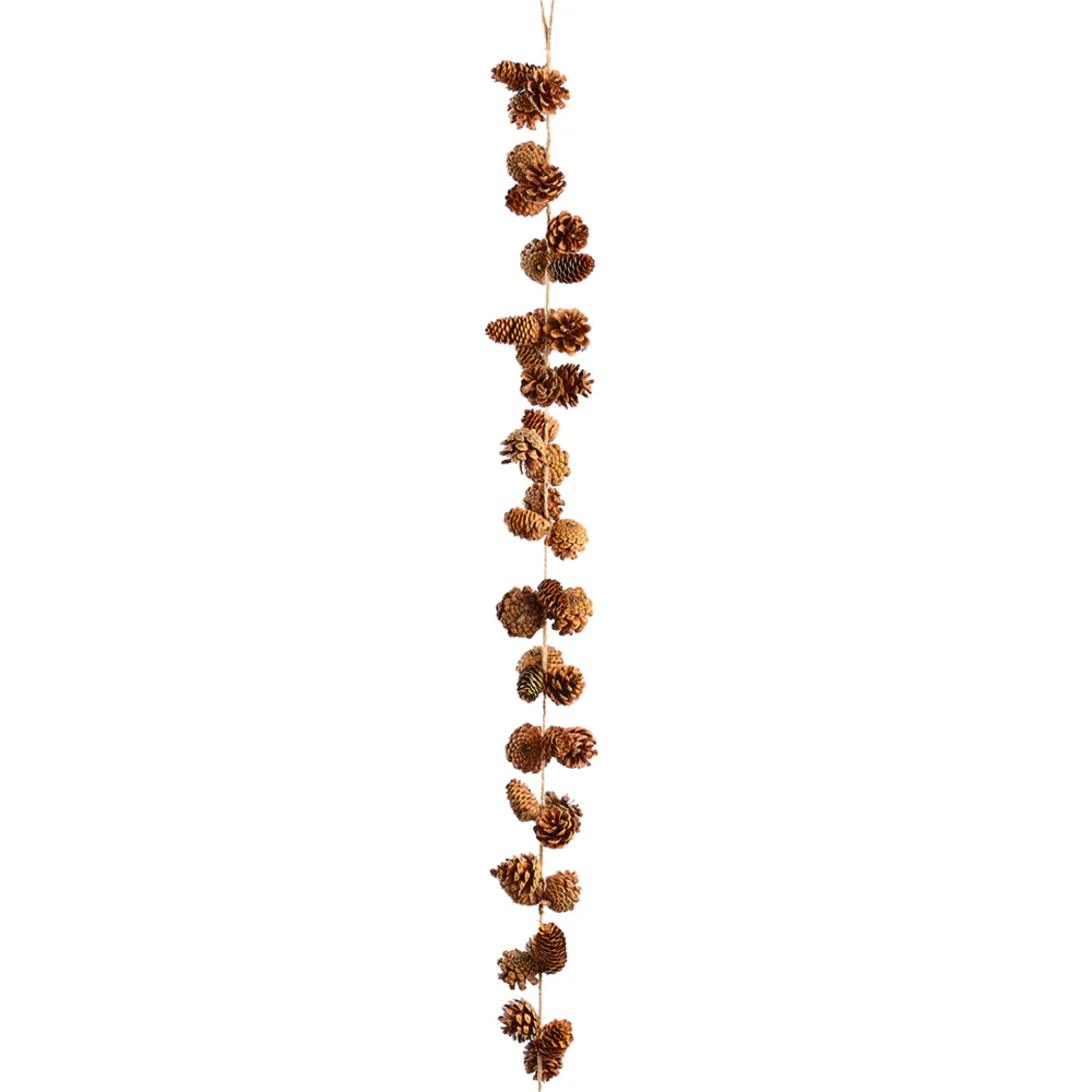 4'11" Pinecone Artificial Garland -Brown (Pack of 12)