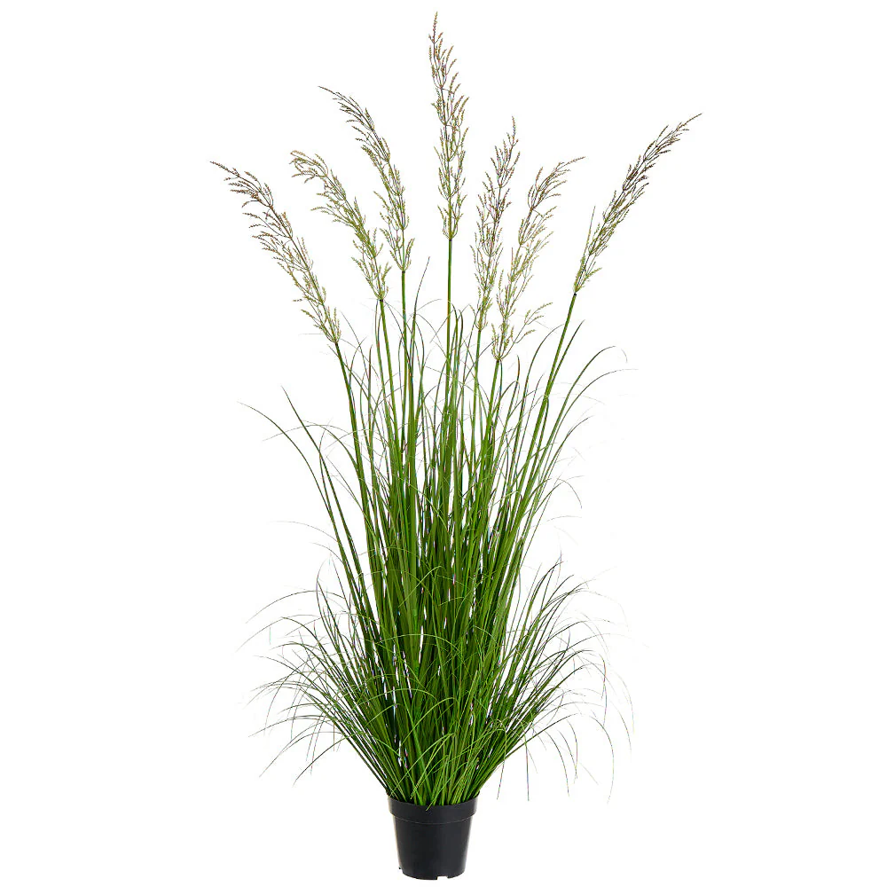4'11" Wheat Grass Artificial Plant w/Plastic Pot -Green (Pack of 6)