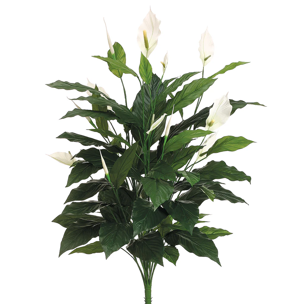 42.5" Peace Lily Spathiphyllum Silk Plant -Green (Pack of 6)