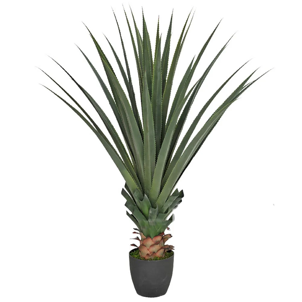 4'2" Agave Artificial Plant w/Pot -Green