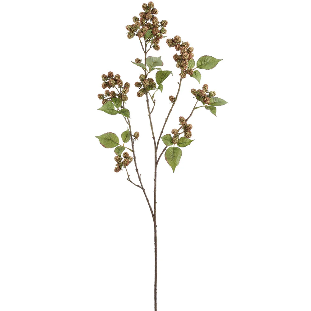 42" Artificial Raspberry Fruit Stem -Green (Pack of 12)