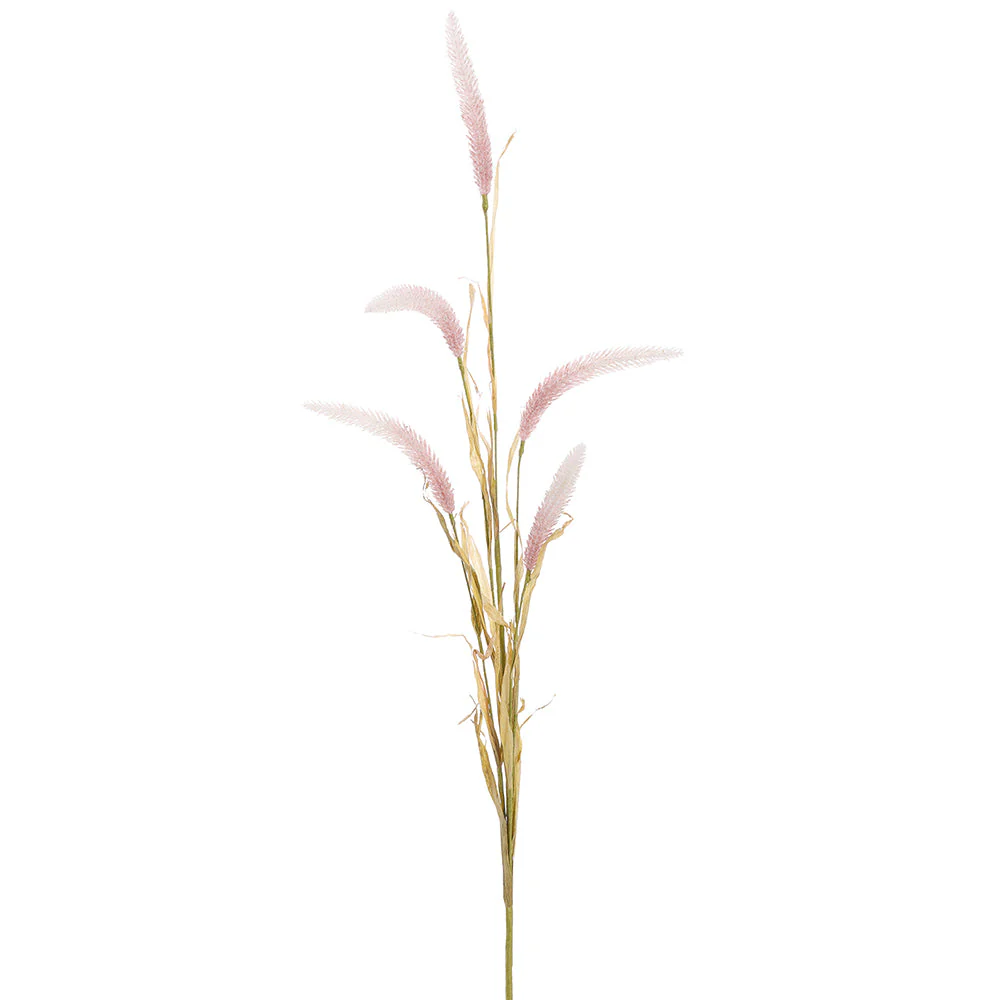 42" Blooming Foxtail Grass Silk Flower Stem -2 Tone Pink (Pack of 12)