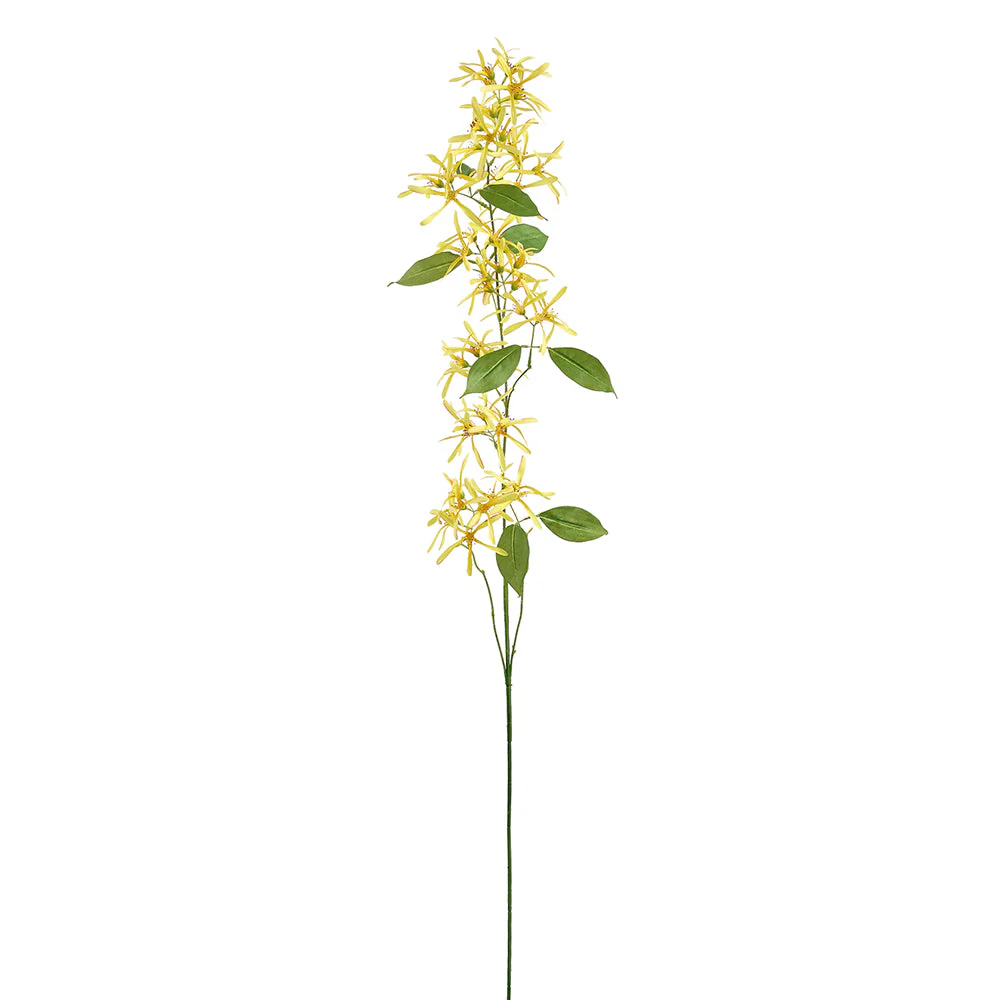 43.5" Fringetree Blossom Silk Flower Stem -Yellow (Pack of 12)