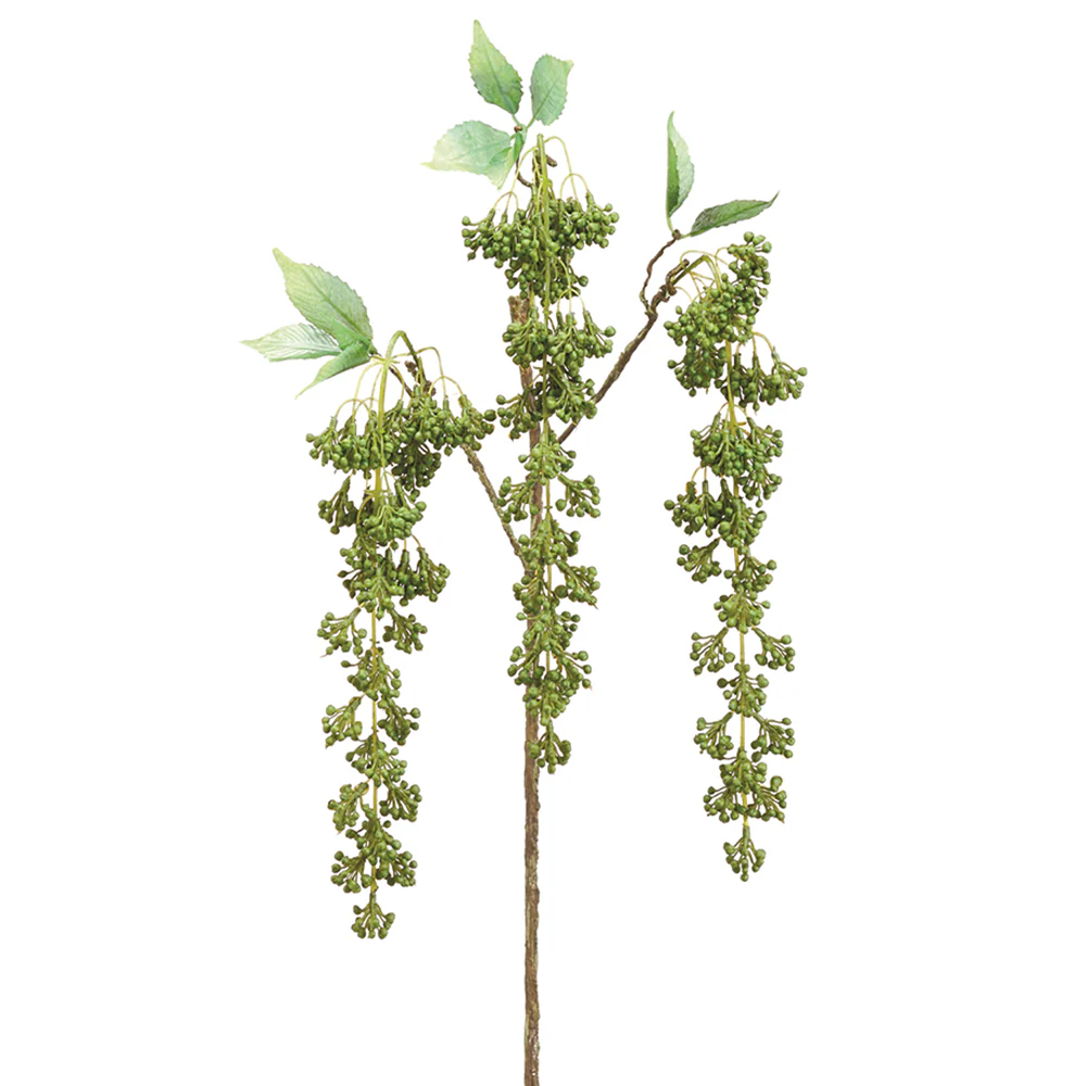 43" Artificial Hanging Sedum Flower Spray -Green (Pack of 12)