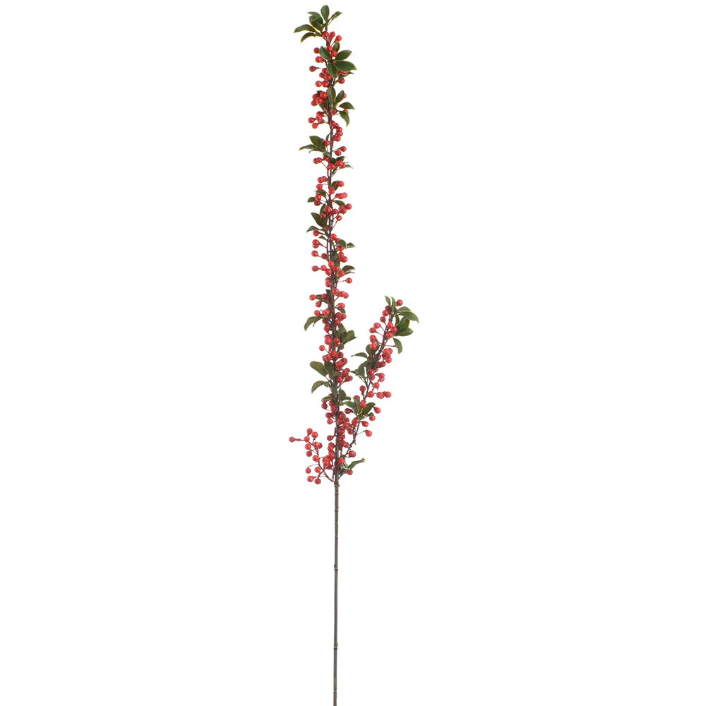 43" Berry Artificial Stem -Red (Pack of 12)