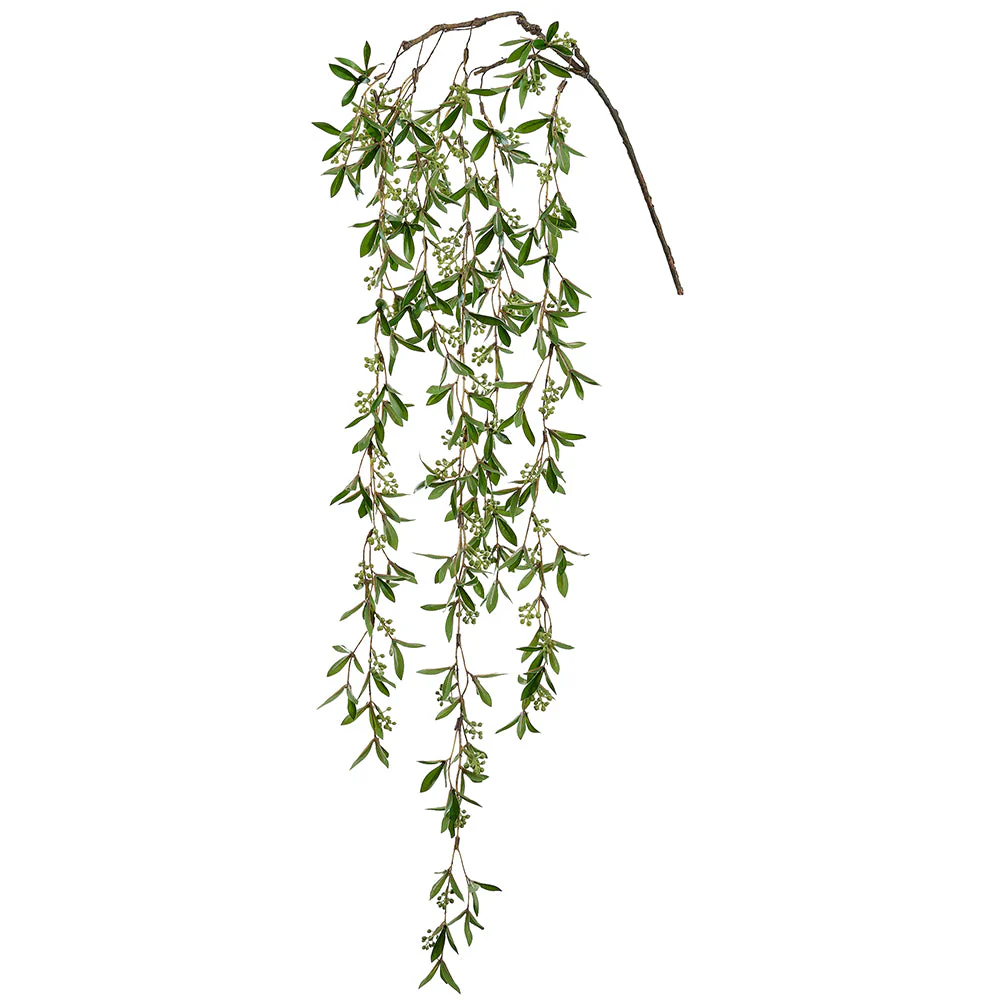 43" Hanging Privet Leaf Silk Stem -Green (Pack of 12)