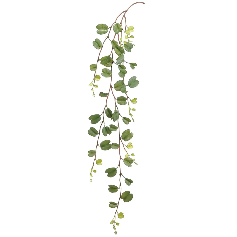 43" Hanging Silk Hoya Leaf Stem -Green (Pack of 12)