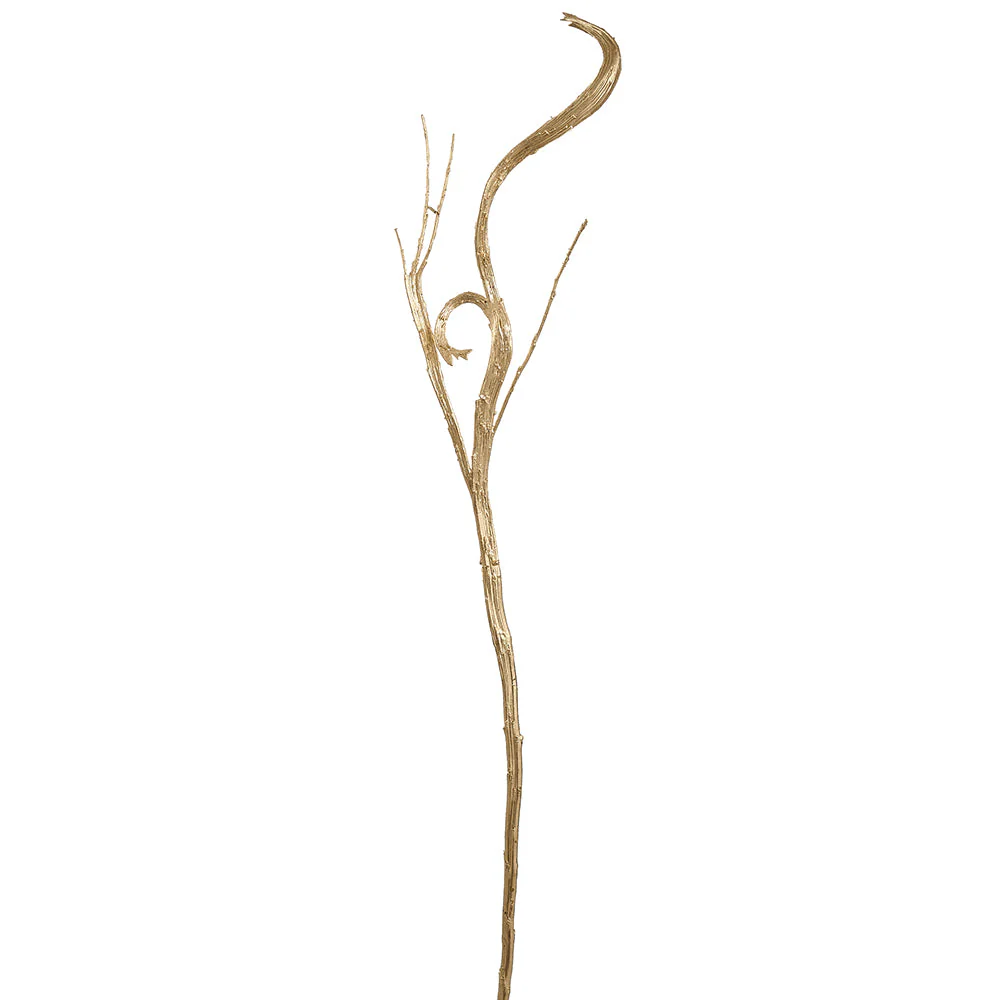 43" Metallic Artificial Staghorn Fern Leaf Stem -Gold (Pack of 12)