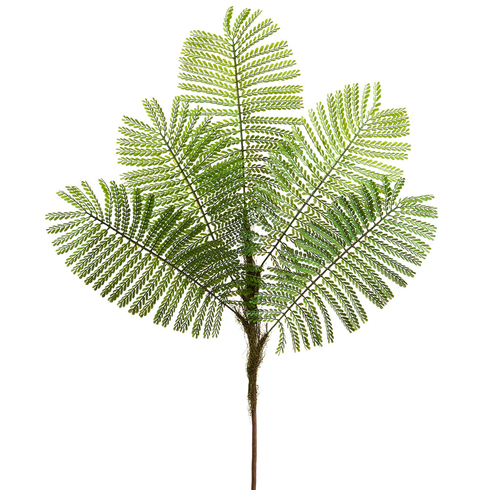 44" Artificial Delonix Regia Leaf Stem -Green (Pack of 8)