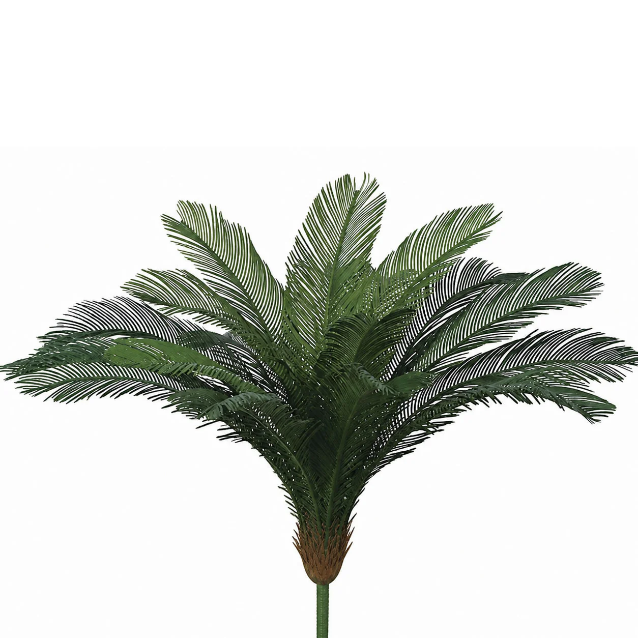 44" Custom-Made Outdoor UV-Proof Artificial Sago Cycas Cluster Palm -18 Fronds -Green