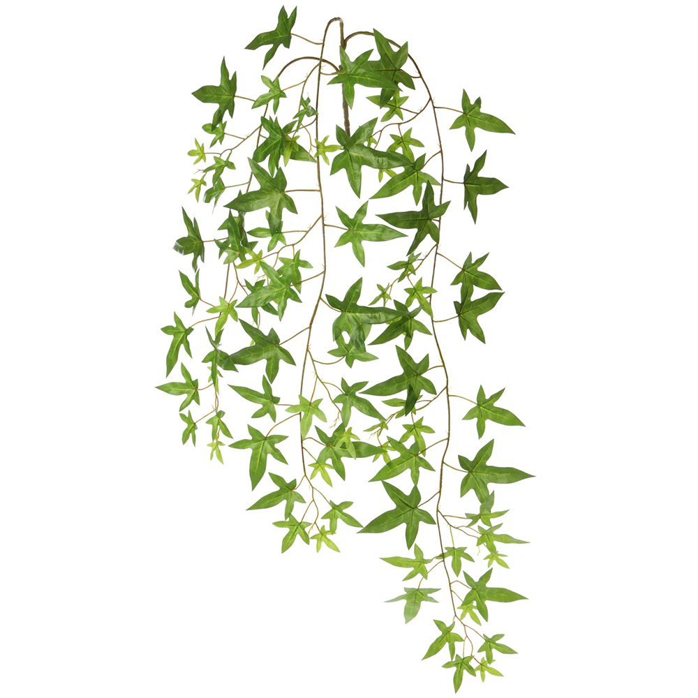 44"" Hanging Silk Japanese Maple Leaf Stem -Green (Pack of 12)