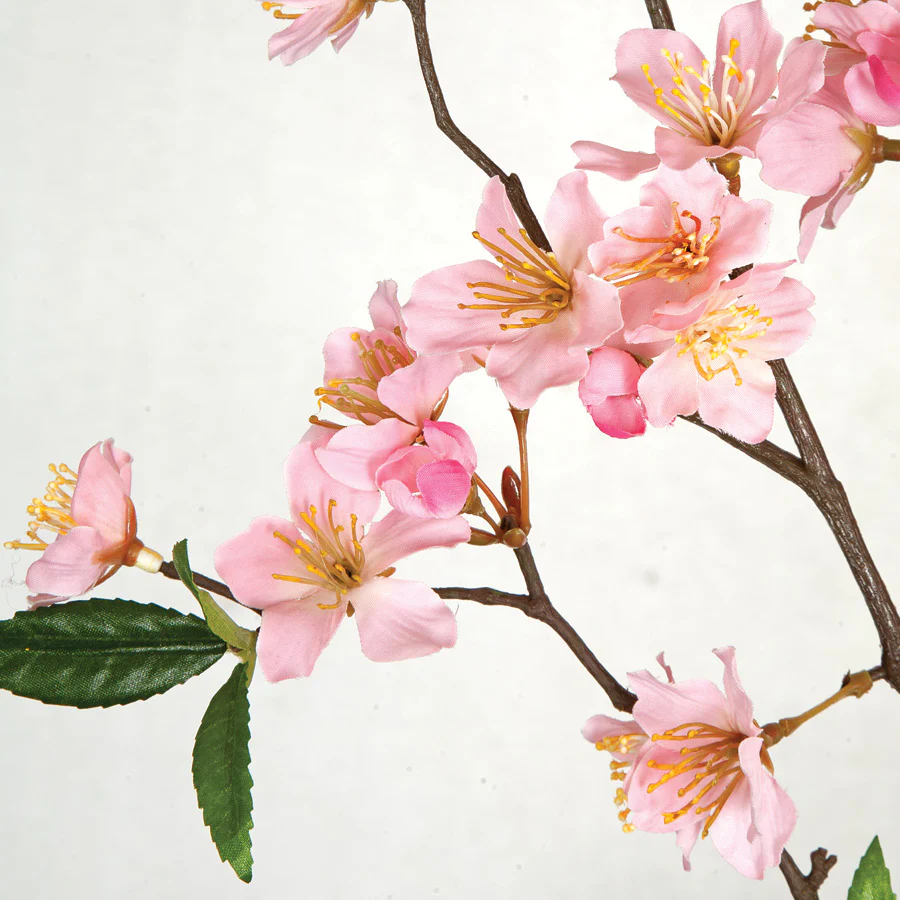 45" Artificial Cherry Blossom Flower Spray Branch -Pink (Pack of 6) - Image 2
