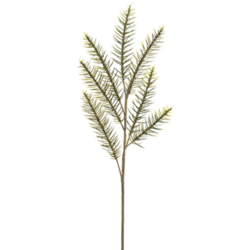 45" Artificial Pine w/Small Berries Stem -Green/Beige (Pack of 12)