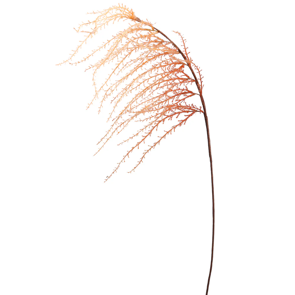 46" Artificial Trailing Pampas Grass Stem -Flame (Pack of 12)