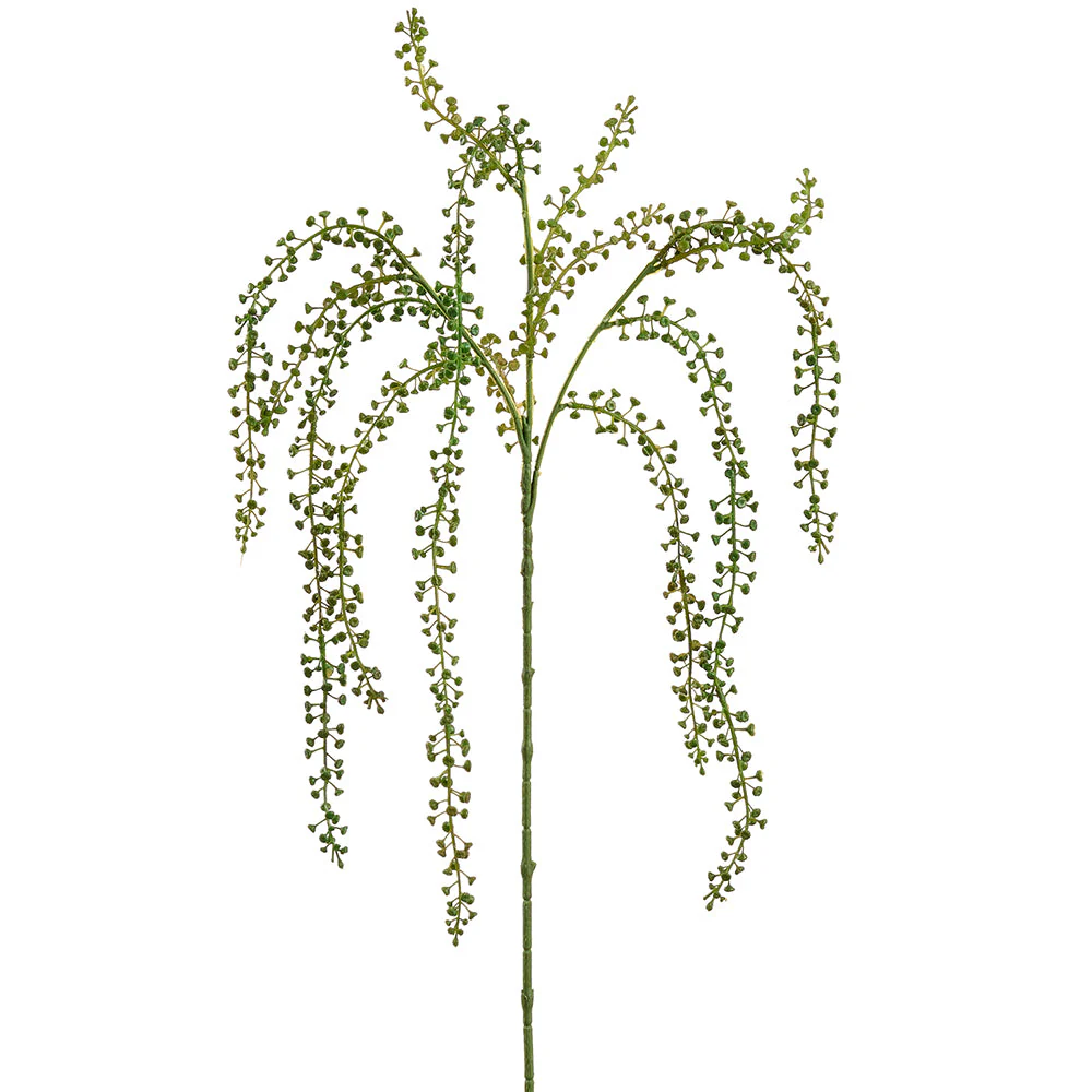 46" Hanging Sedum Artificial Flower Stem -Green (Pack of 12)
