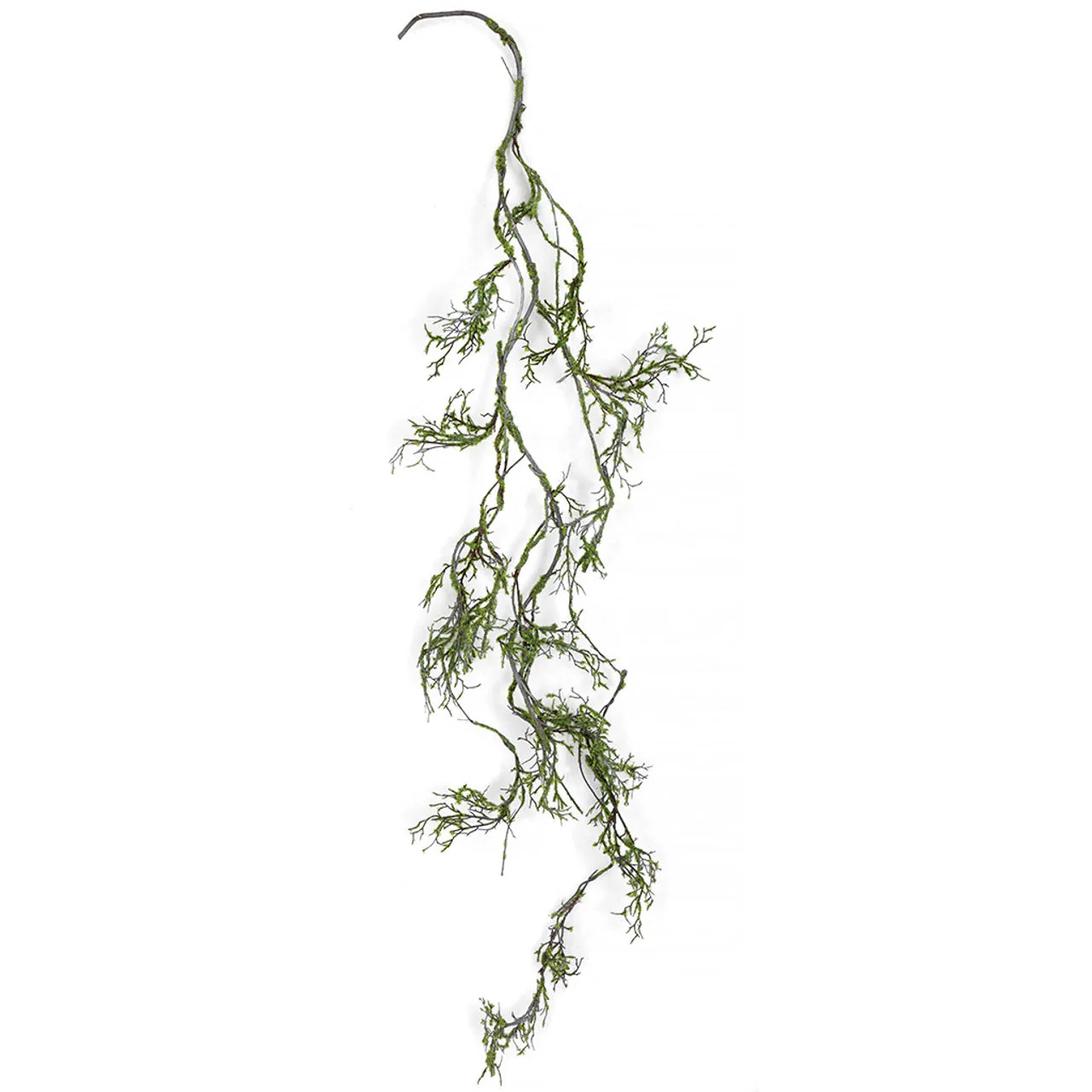 4'6" Moss Covered Twig Artificial Garland -Green (Pack of 6)