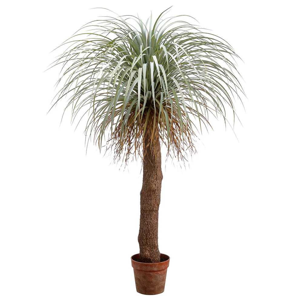 4'6" Silk Desert Palm Tree w/Pot -Green/Gray
