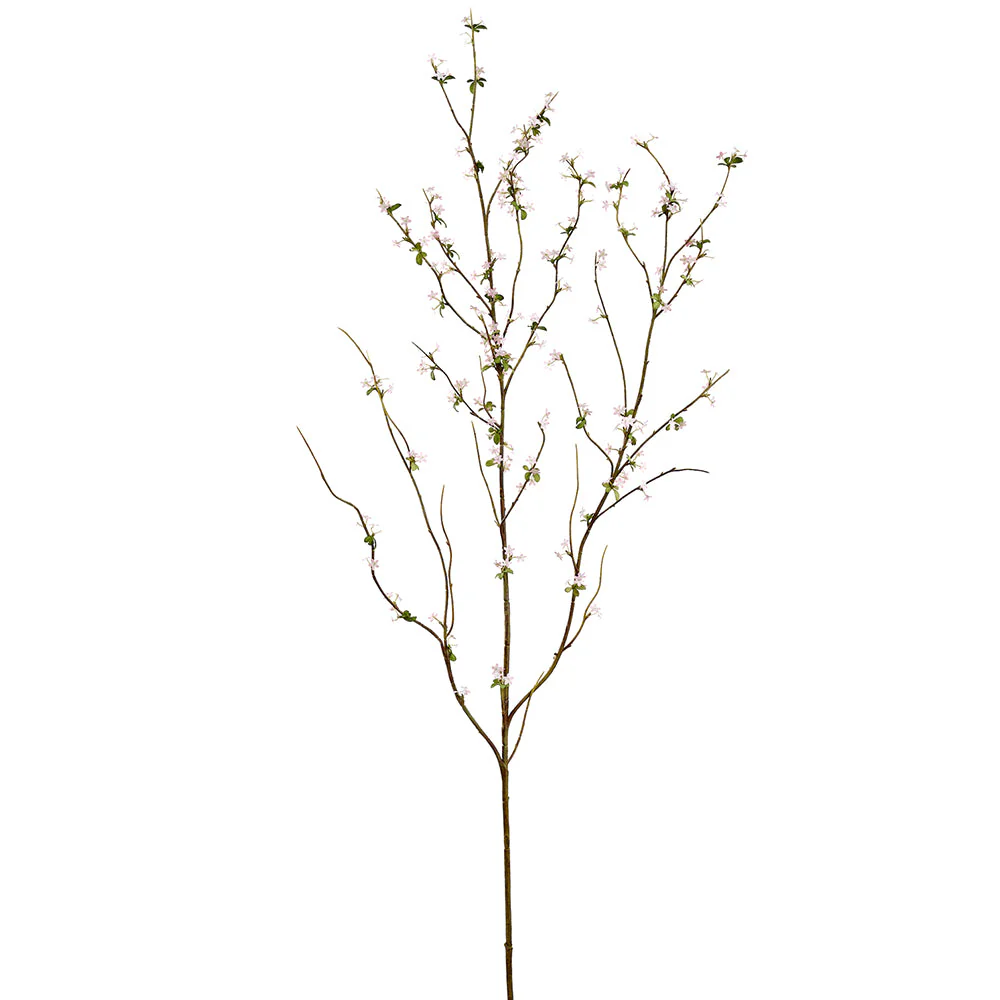 46" Snow Willow Silk Flower Stem -Pink (Pack of 12)
