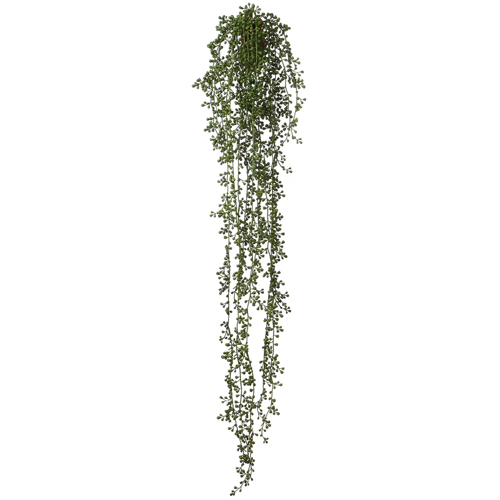 46" String Of Pearls Succulent Artificial Plant w/Wall Hanger -Green (Pack of 6)