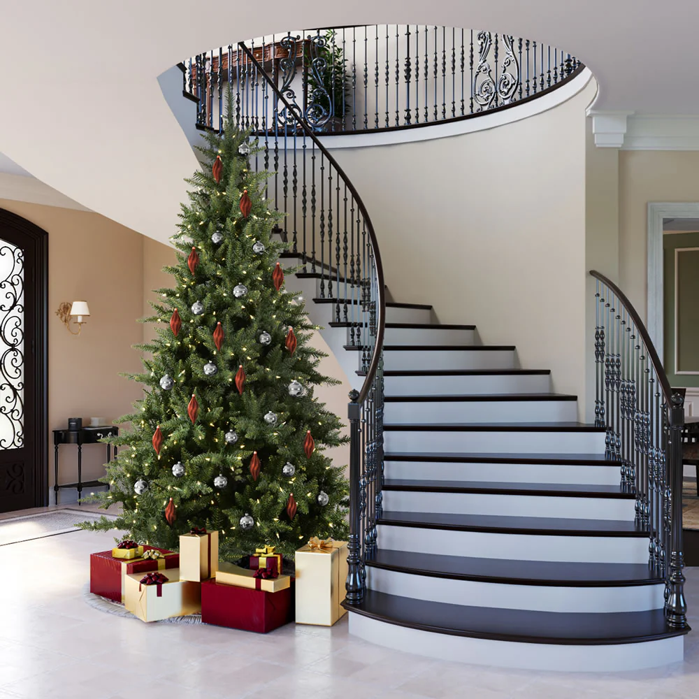 4'6"Hx37"W Camdon Fir Artificial Christmas Tree, Unlit -Green - Image 5