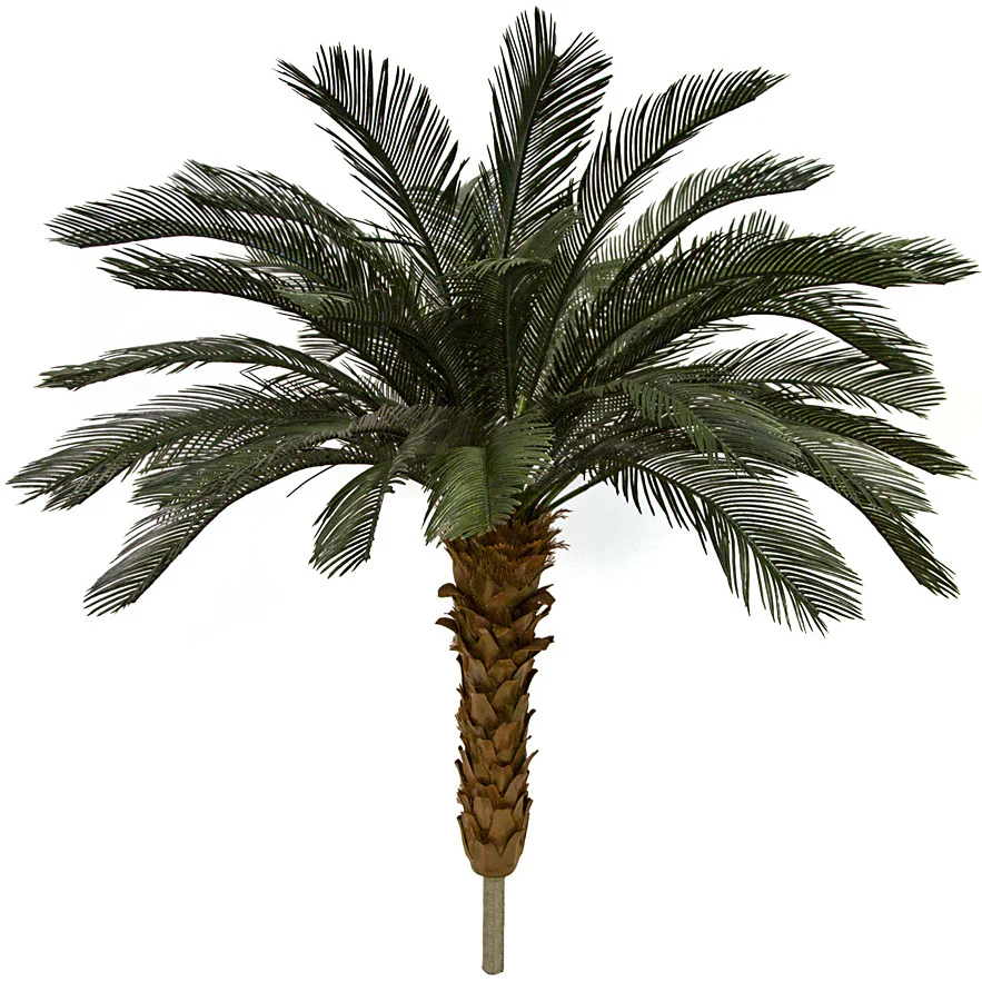 4'6"Hx48"W Outdoor UV-Proof Artificial Sago Cycas Palm Tree -36 Fronds -Green