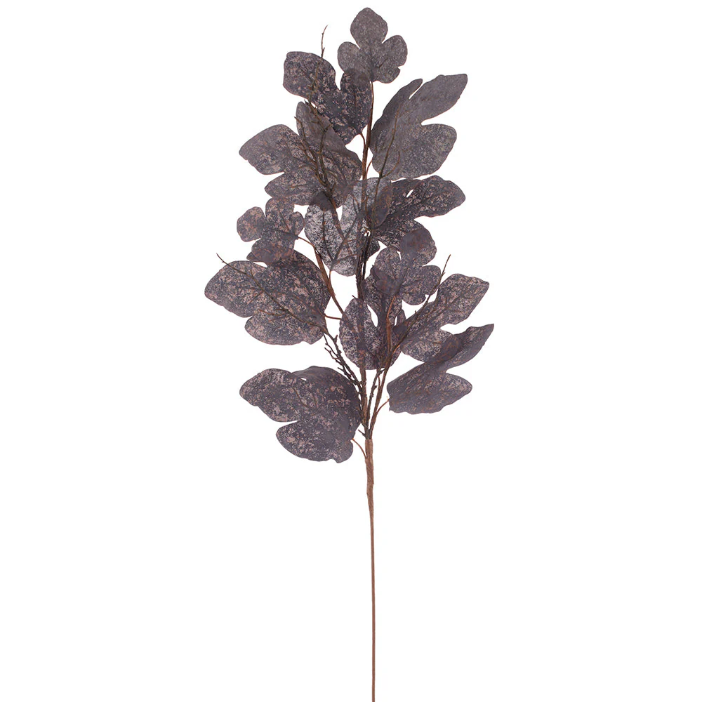 47" Artificial Fig Leaf Stem -Black (Pack of 12)