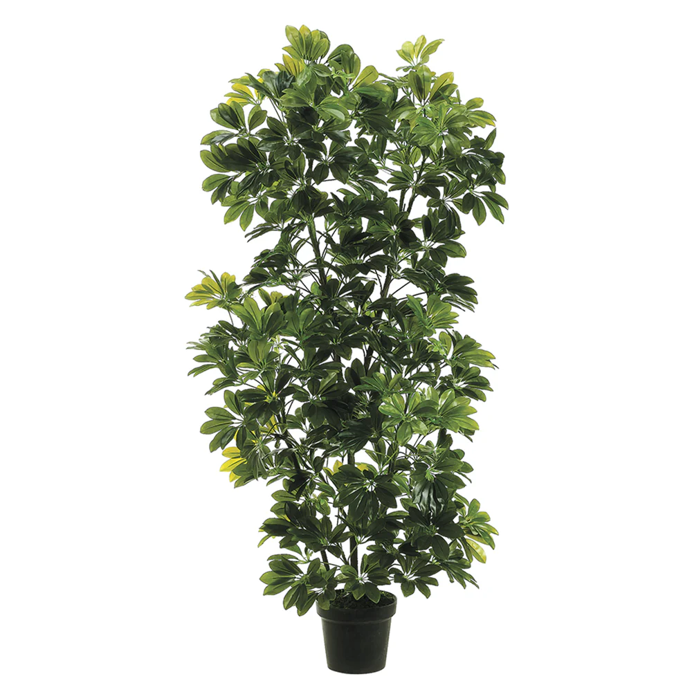 4'8" EVA Schefflera Artificial Tree w/Pot -Green