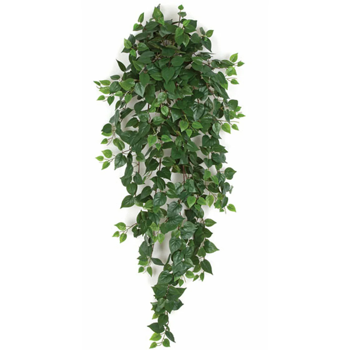 48" Hanging Mini Philodendron Silk Plant -Green (Pack of 4)