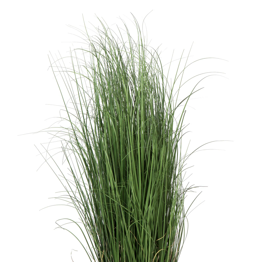 48" IFR PVC Curled Grass Artificial Plant w/Pot -Green - Image 2