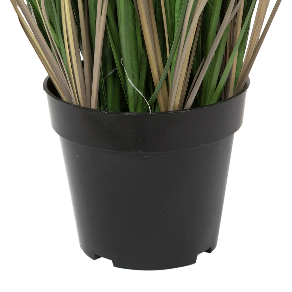 48" IFR PVC Curled Grass Artificial Plant w/Pot -Green - Image 4