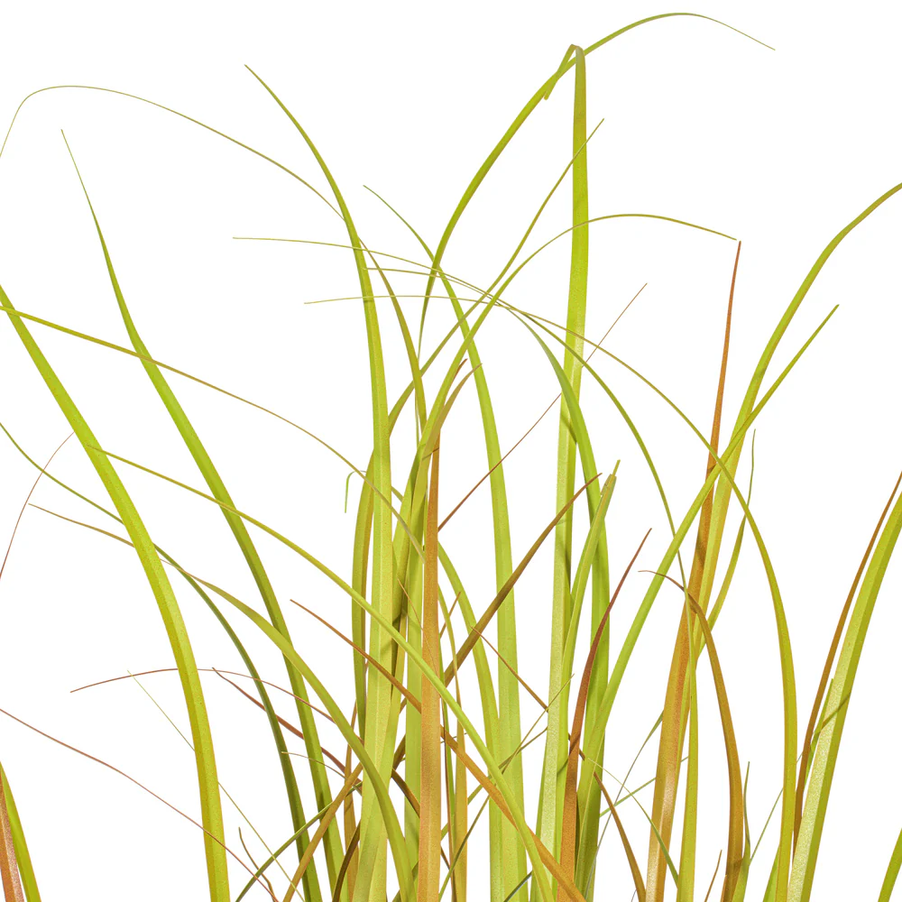 48" IFR PVC Mixed Grass Artificial Plant w/Pot -2 Tone Brown - Image 2