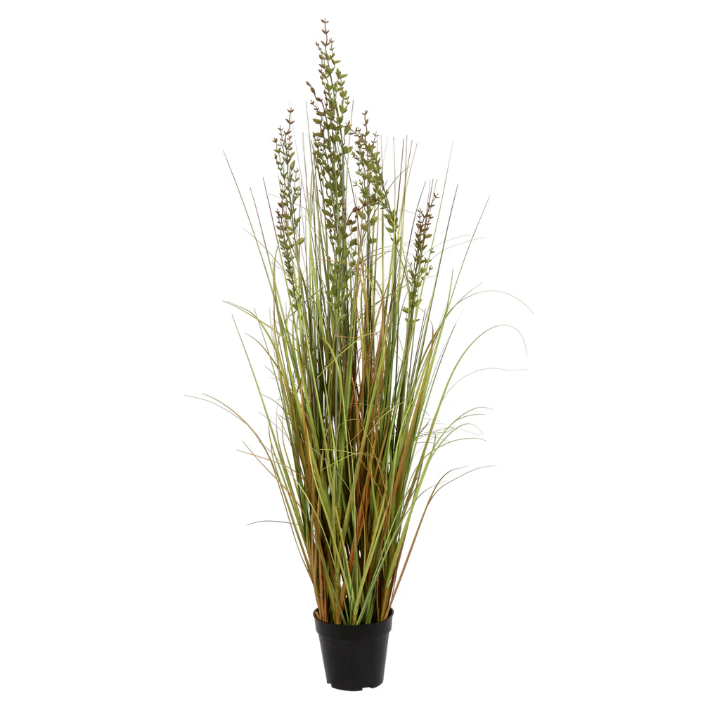 48" IFR PVC Mixed Grass Artificial Plant w/Pot -Green/Brown