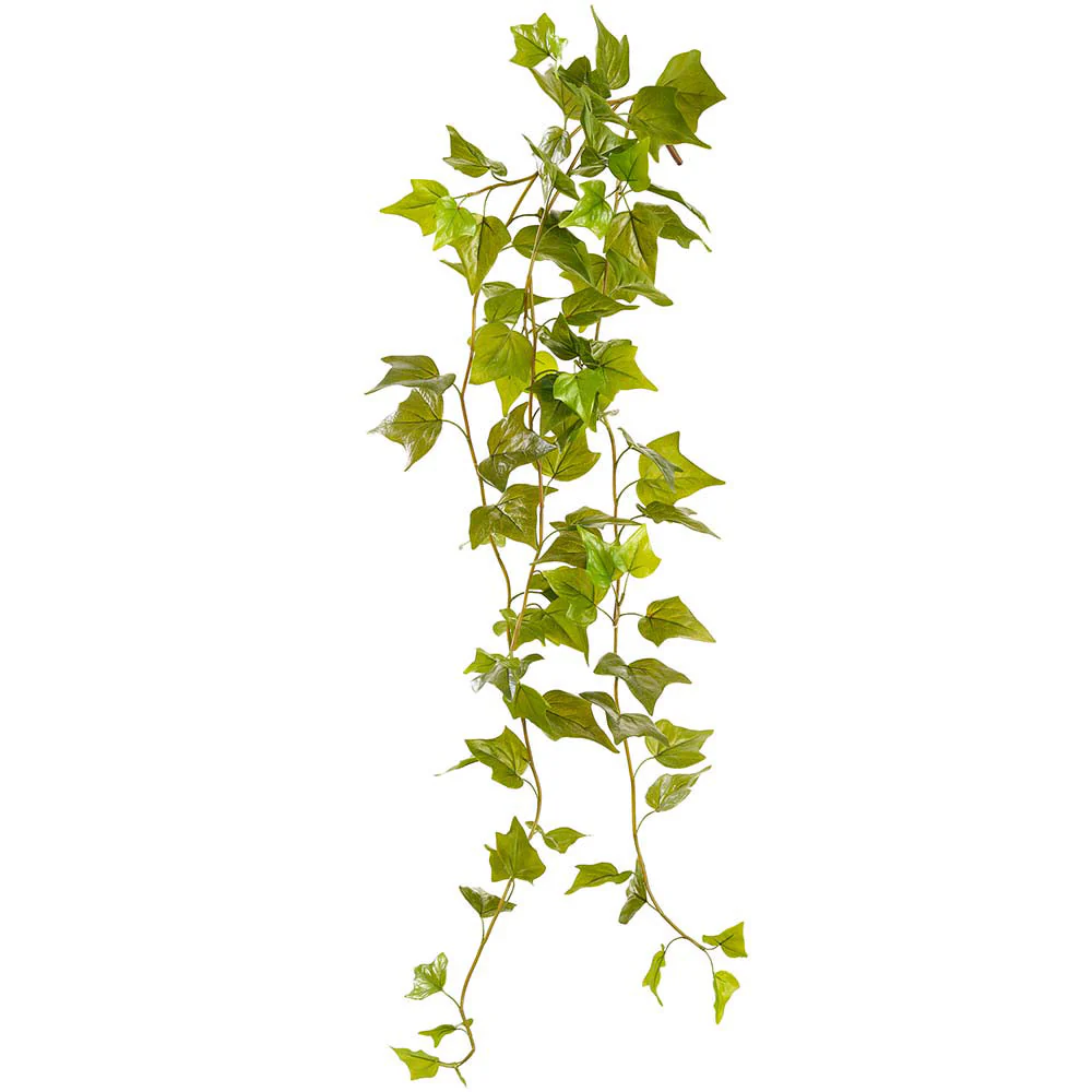 48" Outdoor UV-Resistant Artificial Hanging Ivy Leaf Plant -Green (Pack of 6)